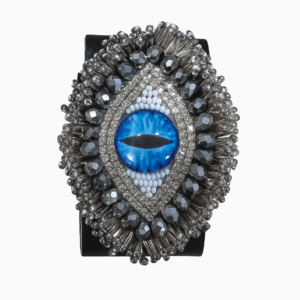 Midnight Blue Evil Eye Beaded Bracelet