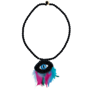 Mystic Feather Evil Eye Necklace