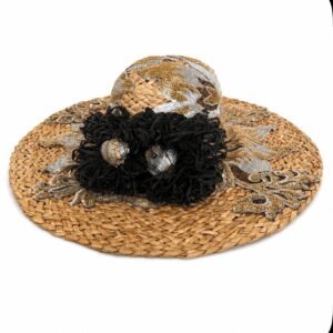 Sequined Handwoven Straw Sun Hat