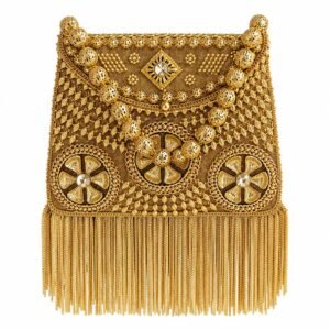 Royal Gold Filigree Evening Clutch Bag